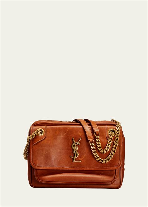 Saint Laurent Niki Medium YSL Calfskin Camera Shoulder Bag